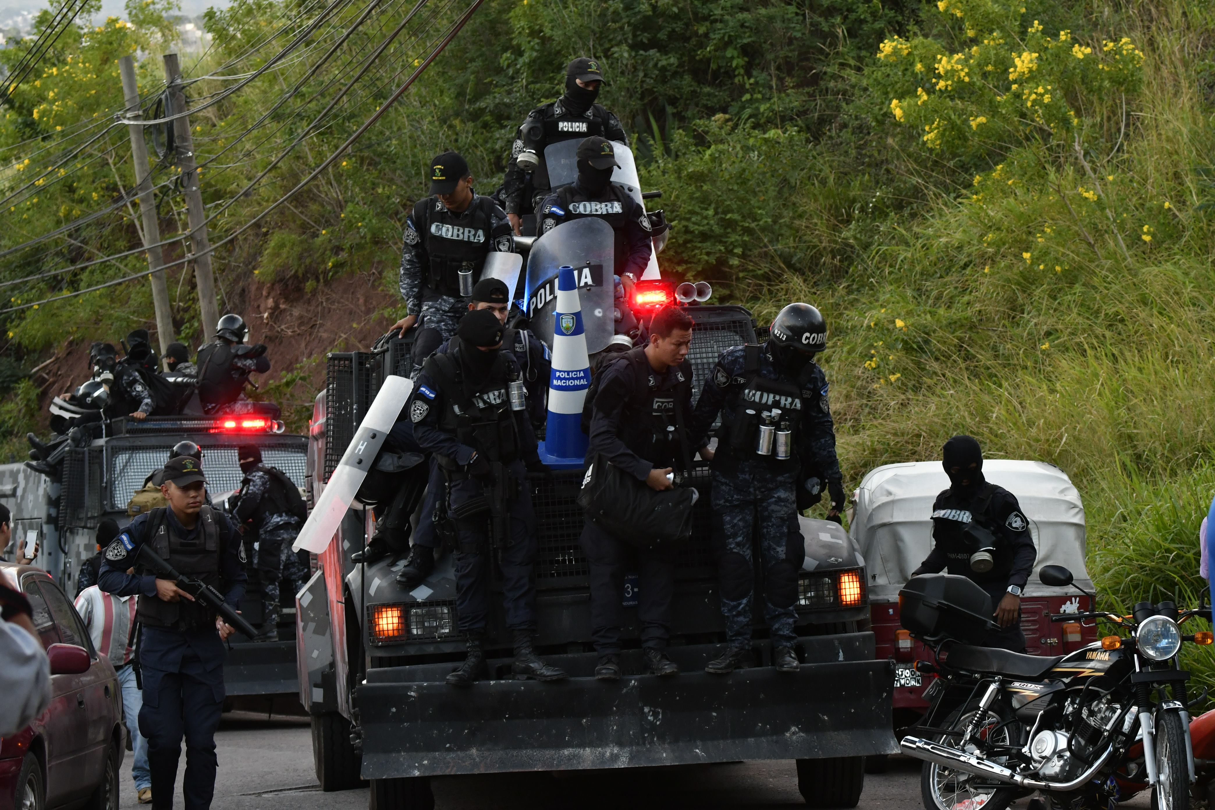 مركبات الشرطة فى هندوراس