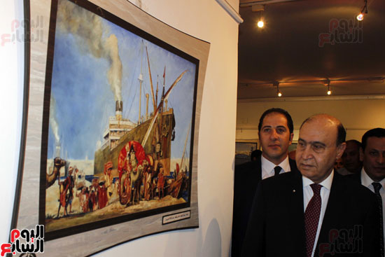 صور افتتاح معرض قناة السويس التاريخى (7)