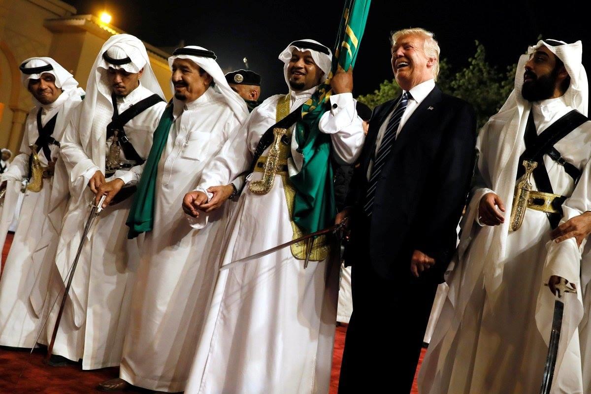 ترامب مع الملك سلمان فى زيارة الوعود الزائفة بالحرب على الإرهاب