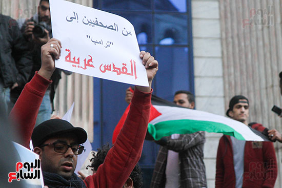 صور الصحفيين امام النقابة  خلال الوقفة الاحتجاجية (4)
