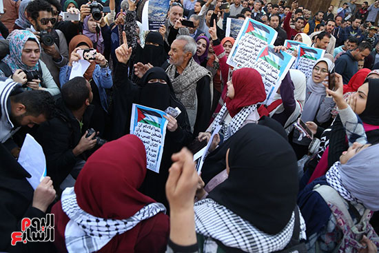 مظاهرات ضد قرار ترامب بإعلان القدس عاصمة لإسرائيل بالأزهر (13)