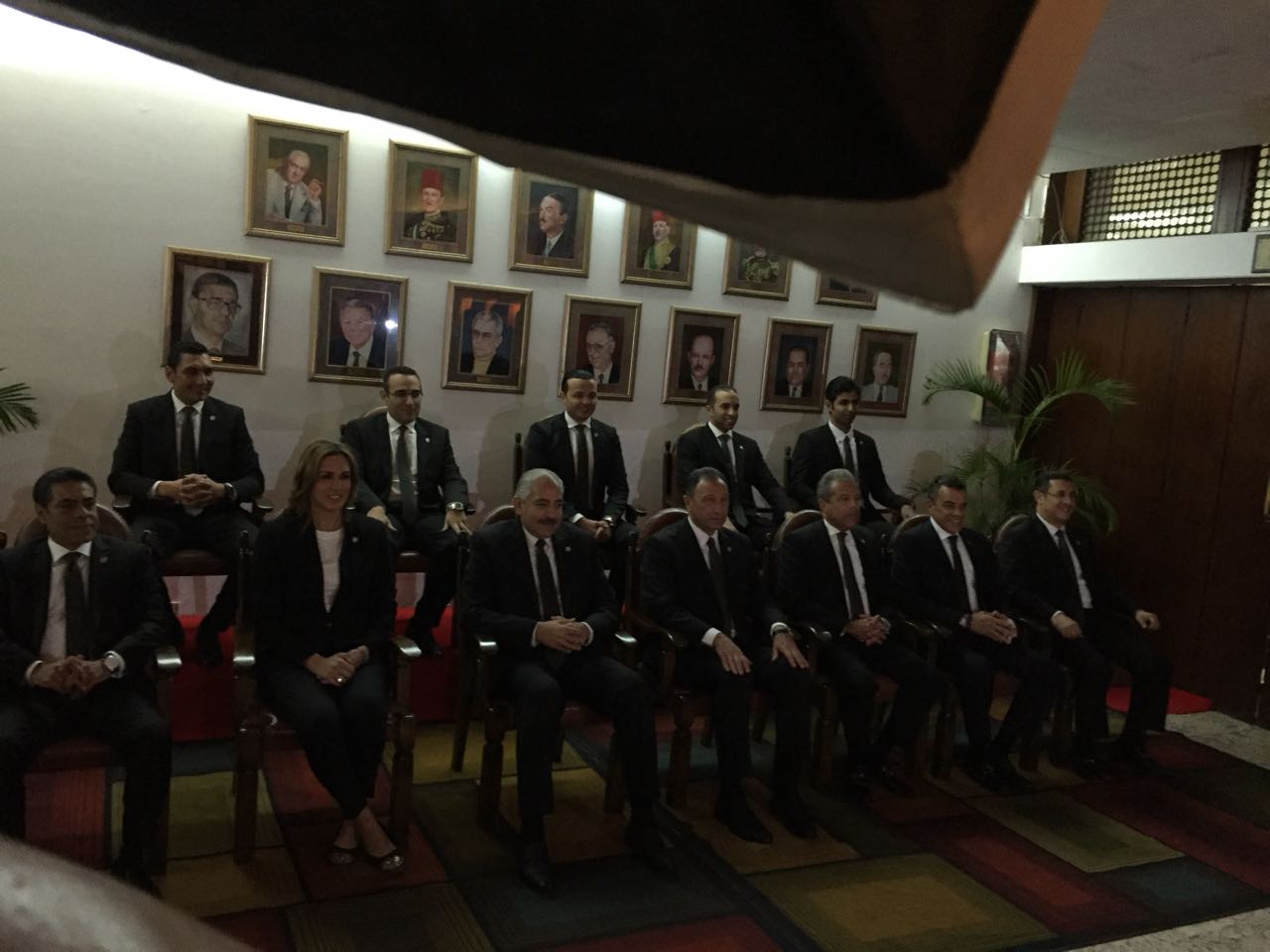 مجلس الأهلى الجديد برئاسة الخطيب يلتقط صورة تذكارية
