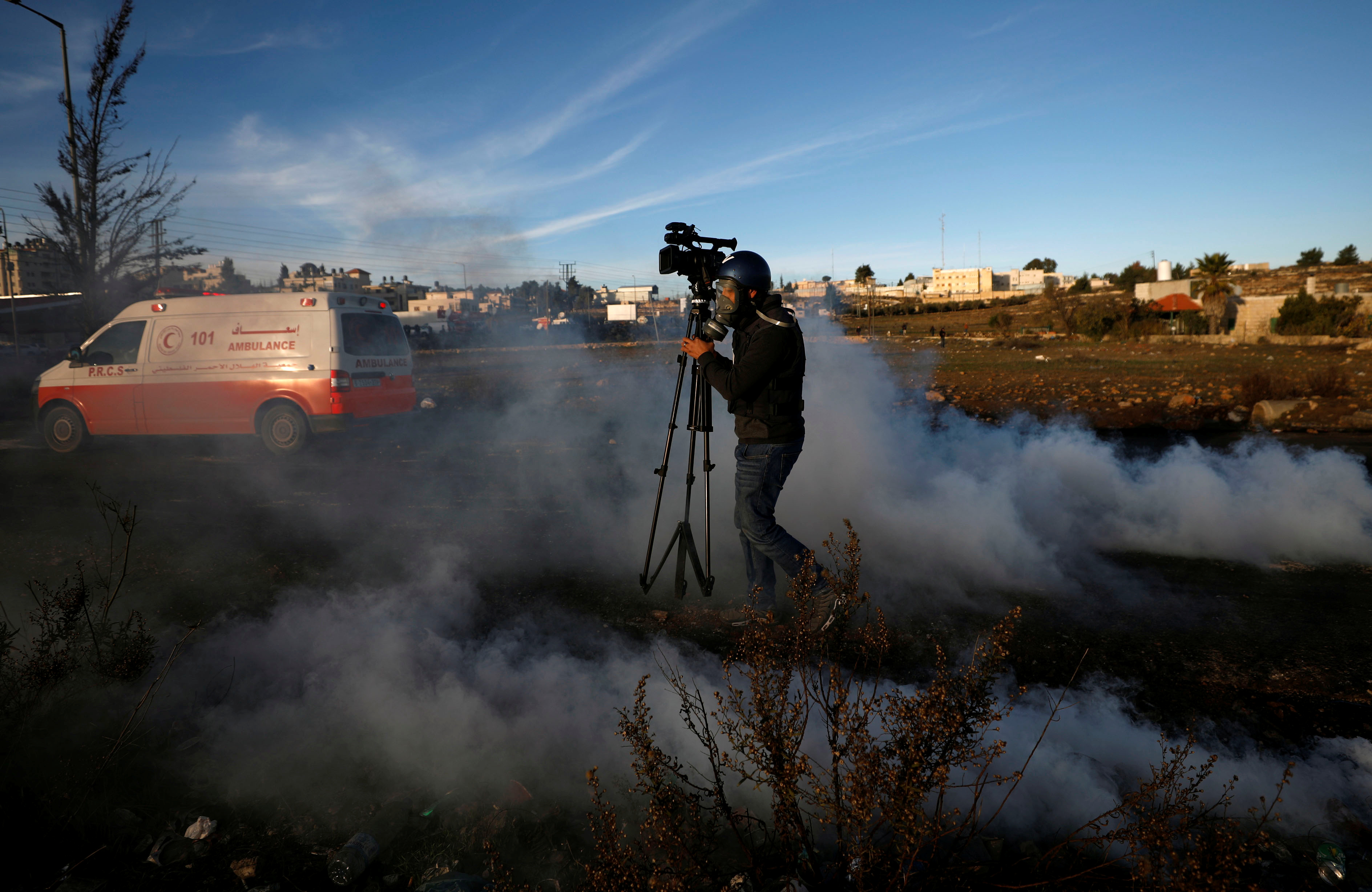 اشتباكات فلسطينية احتجاجا على قرار ترامب