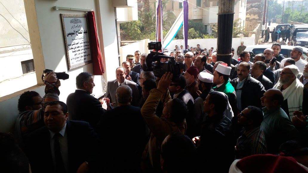 وزير التنمية يفتتح مسجد الاخلاص بكوم حمادة