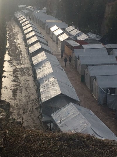 مخيمات اللاجئين فى جزيرة لسبوس اليونانية
