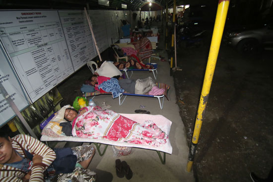 عدد من المصابين فى الفلبين