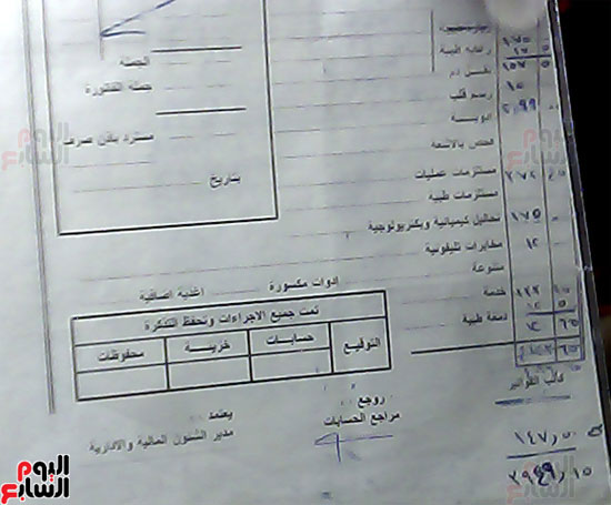 إحدى التكاليف العلاجية