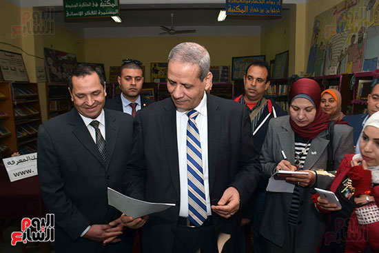 جولة وزير التعليم بالمدرسة الخديوية (15)