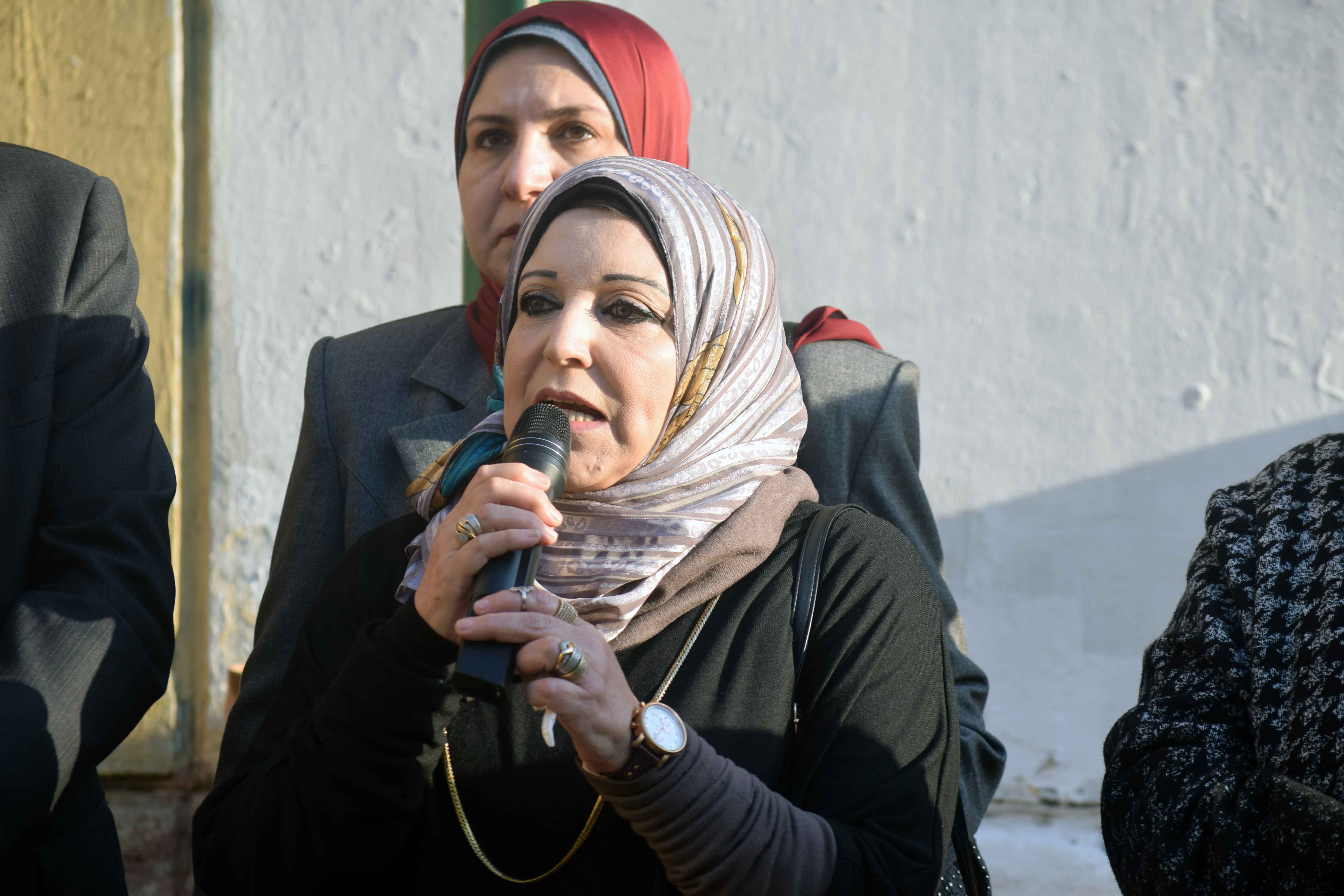 فاطمة خضر وكيل وزارة التربية والتعليم بالقاهرة خلال اطلاق المبادرة