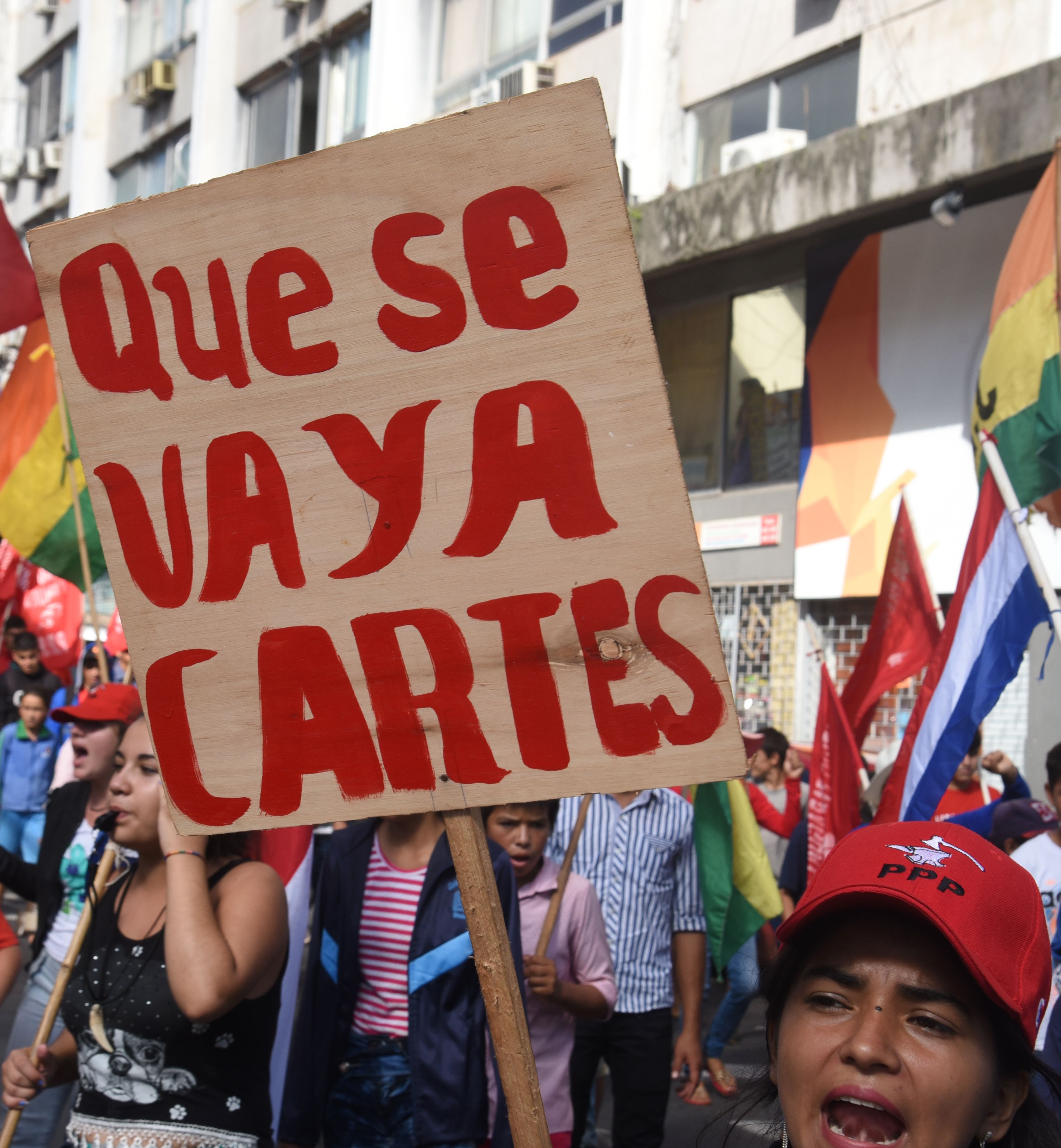 تظاهرة تطالب باستقالة رئيس باراجواي