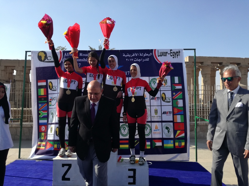 منتخب مصر للناشئين يفوز بسباق السيدات للدراجات الهوائية
