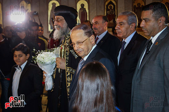 زياره رئيس لبنان للمقر الباباوى (7)