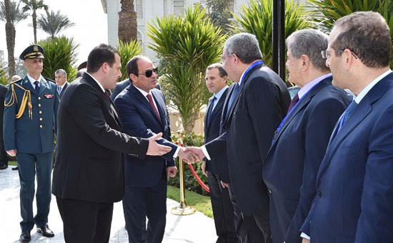 السيسى يستقبل ميشال عون رئيس لبنان (17)