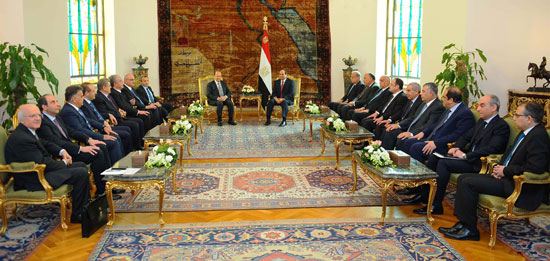 مباحثات بين السيسى والرئيس اللبنانى (7)