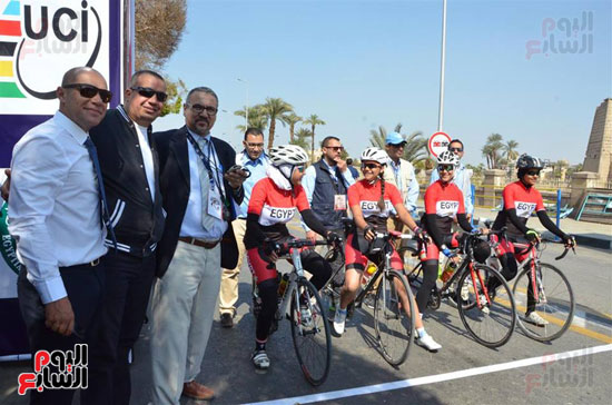    جانب من فعاليات ماراثون الدراجات الهوائية بكورنيش النيل بالاقصر