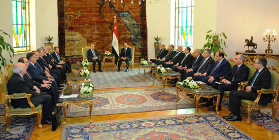 مباحثات بين السيسى والرئيس اللبنانى (6)