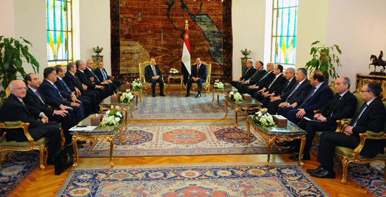 مباحثات بين السيسى والرئيس اللبنانى (8)