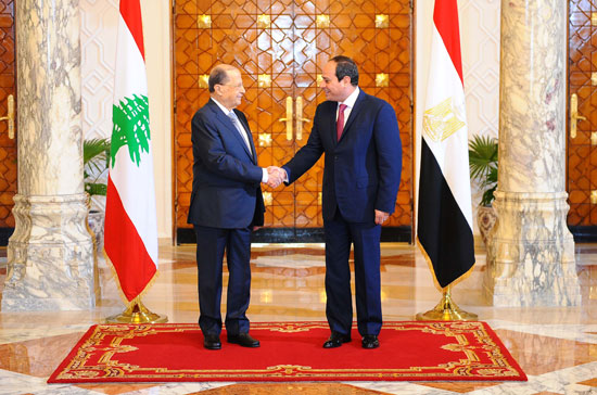 السيسى يستقبل ميشال عون رئيس لبنان (21)