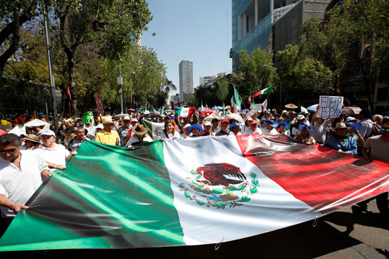 مظاهرات غاضبة فى المكسيك