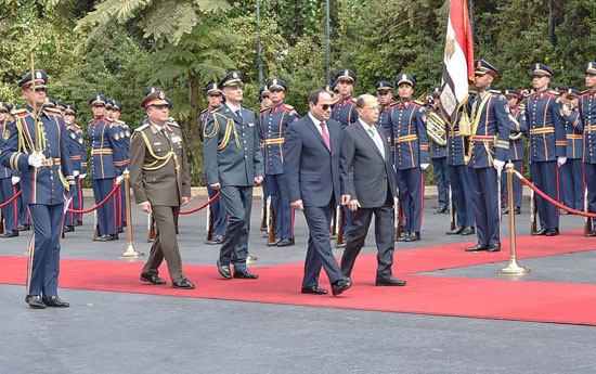 السيسى يستقبل ميشال عون رئيس لبنان (13)