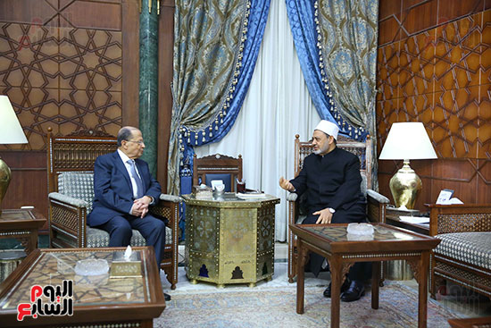  شيخ الأزهر و الرئيس اللبنانى ميشال عون