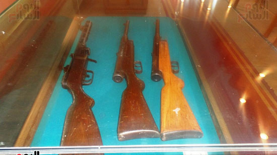جانب من الاسلحة الموجود بالمتحف