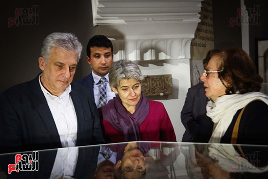 وزير الآثار يستقبل إيرينا بوكوفا فى متحف الفن الإسلامى (7)