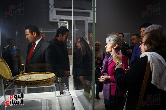 وزير الآثار يستقبل إيرينا بوكوفا فى متحف الفن الإسلامى (14)