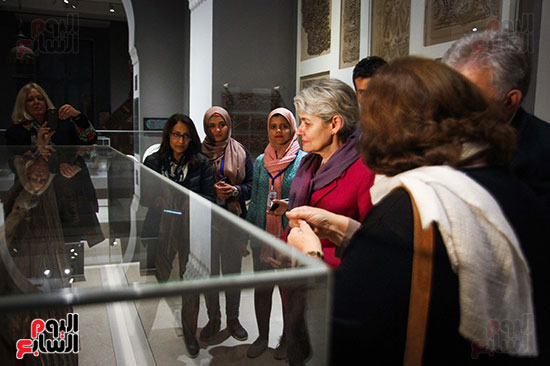 وزير الآثار يستقبل إيرينا بوكوفا فى متحف الفن الإسلامى (21)