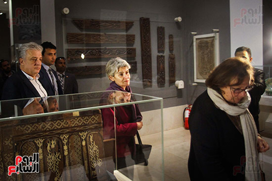 وزير الآثار يستقبل إيرينا بوكوفا فى متحف الفن الإسلامى (6)