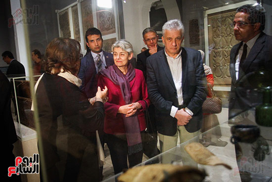 وزير الآثار يستقبل إيرينا بوكوفا فى متحف الفن الإسلامى (25)