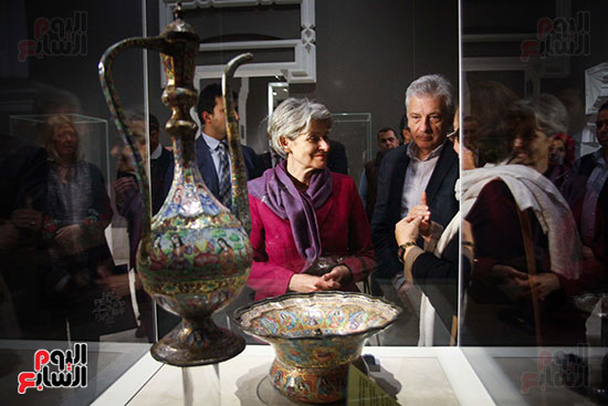 وزير الآثار يستقبل إيرينا بوكوفا فى متحف الفن الإسلامى (12)