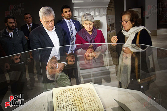 وزير الآثار يستقبل إيرينا بوكوفا فى متحف الفن الإسلامى (9)