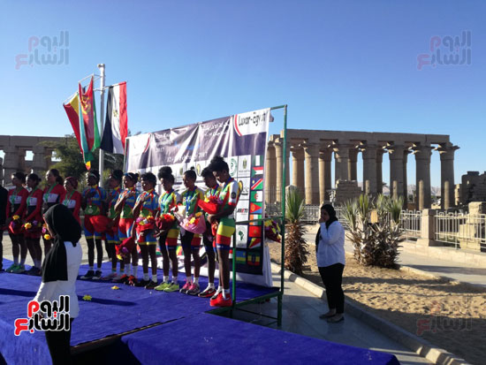 معبد الاقصر يشهد تكريم أبطال سباقات الدراجات الهوائية