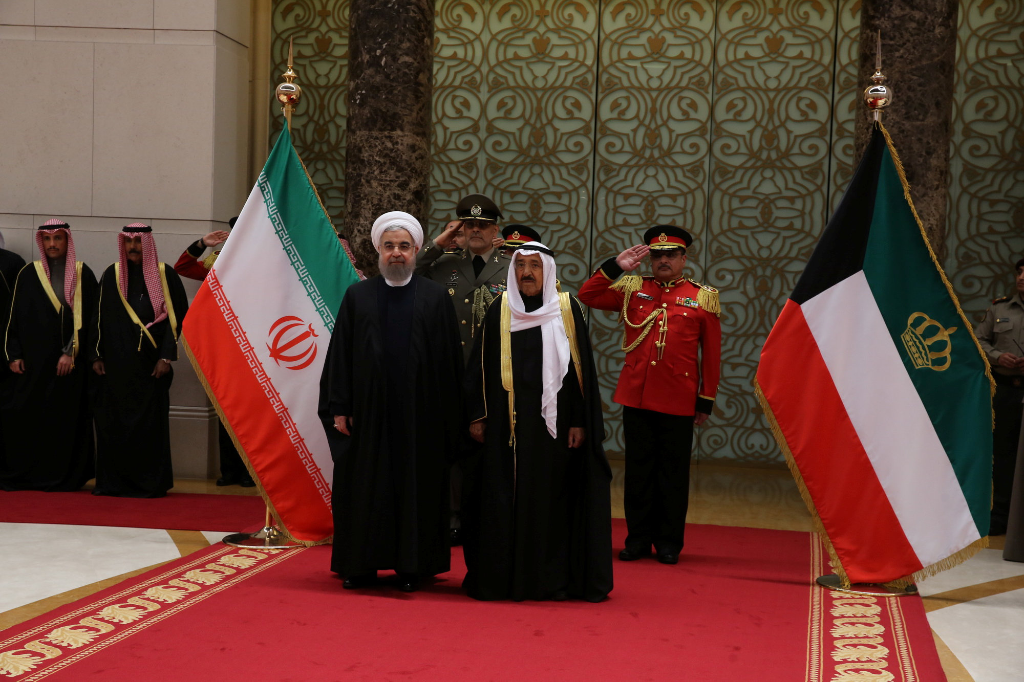 رئيس إيران وأمير الكويت (2)