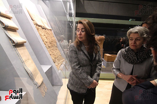  وزير الآثار يفتتح متحف الحضارة جزئيا بحضور مدير عام اليونسكو (9)