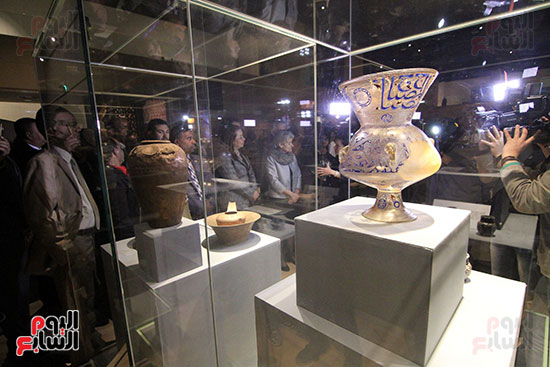  وزير الآثار يفتتح متحف الحضارة جزئيا بحضور مدير عام اليونسكو (12)