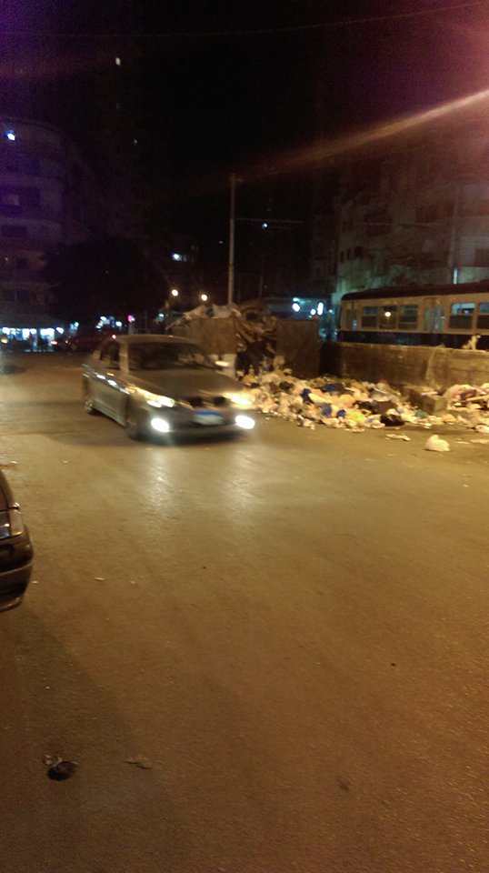 القمامة في شارع عبد السلام عارف