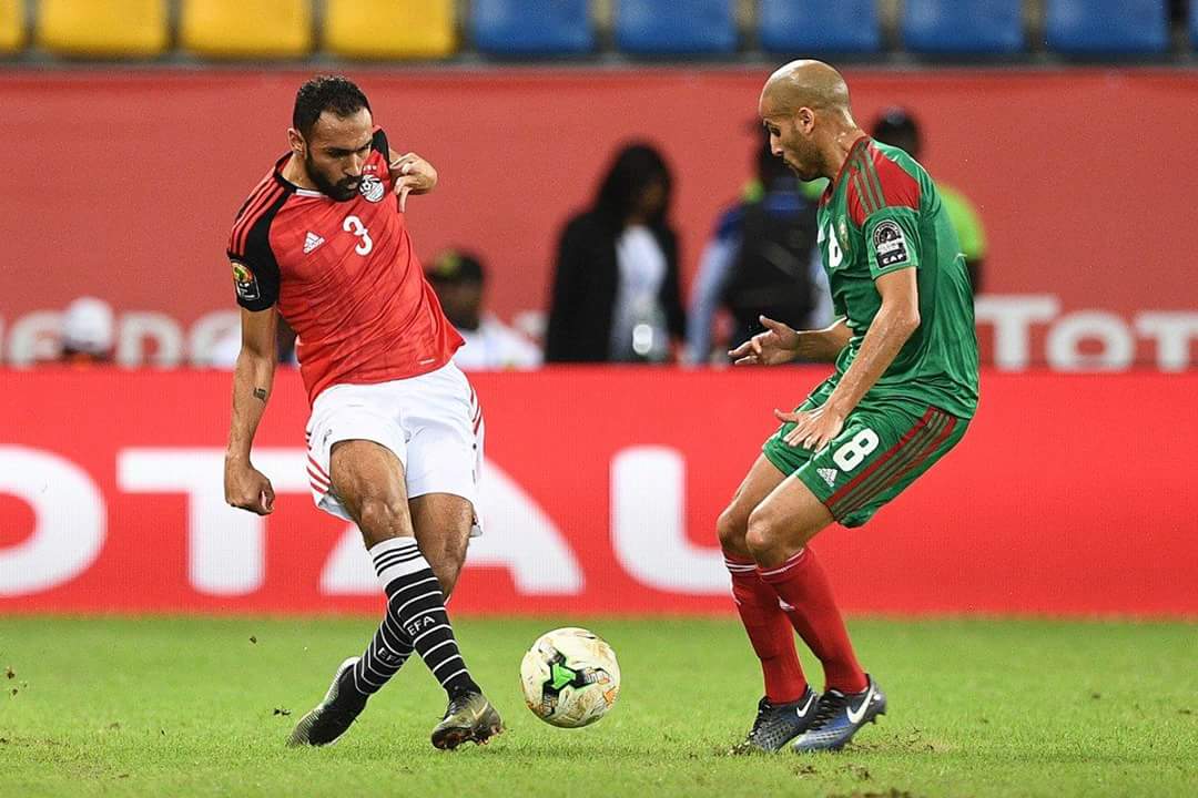 أحمد المحمدى فى مباراة مصر والمغرب