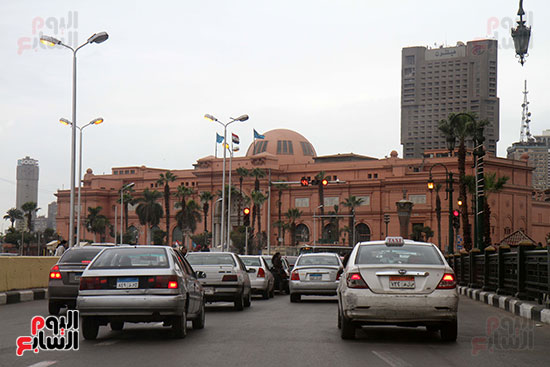 سيولة مرورية على كوبرى أكتوبر بالقرب من ميدان التحرير