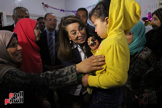 وزيرة التضامن تفتتح وحدة ميدوم الاجتماعية ببنى سويف (4)