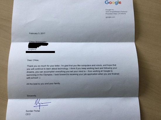 رد رئيس جوجل
