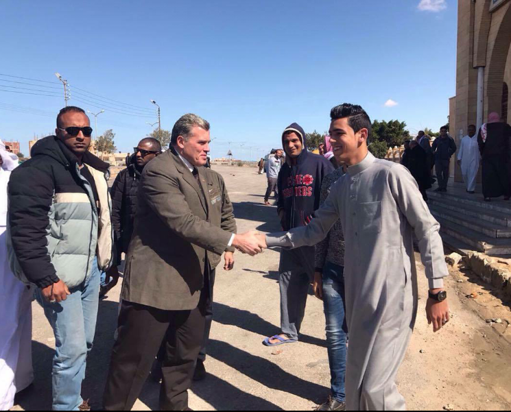 مدير أمن شمال سيناء يتفقد الإرتكازات الأمنبة بمركز بئر العبد