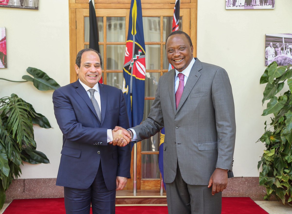 رئيس كينيا والرئيس السيسي