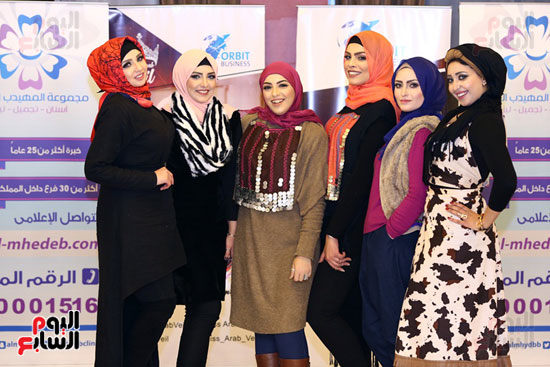  أمينة وإسراء وأميرة ومنال وياسمين ونورهان المتسابقات على لقب ملكة جمال المحجبات العرب 2017.