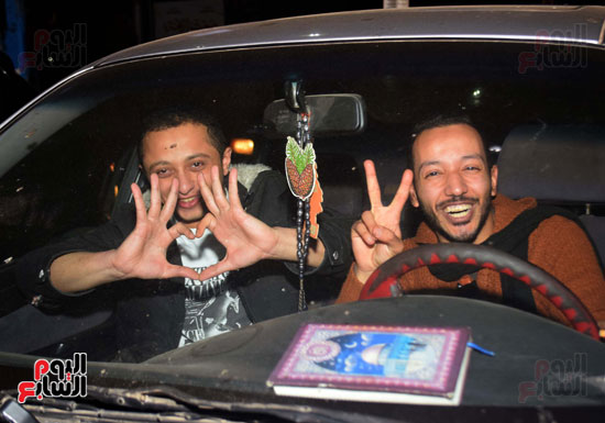 فرحة مصر الألاف فى شوارع القاهرة والجيزة يحتفلون بفوز المنتخب على بوركينا فاسو (9)