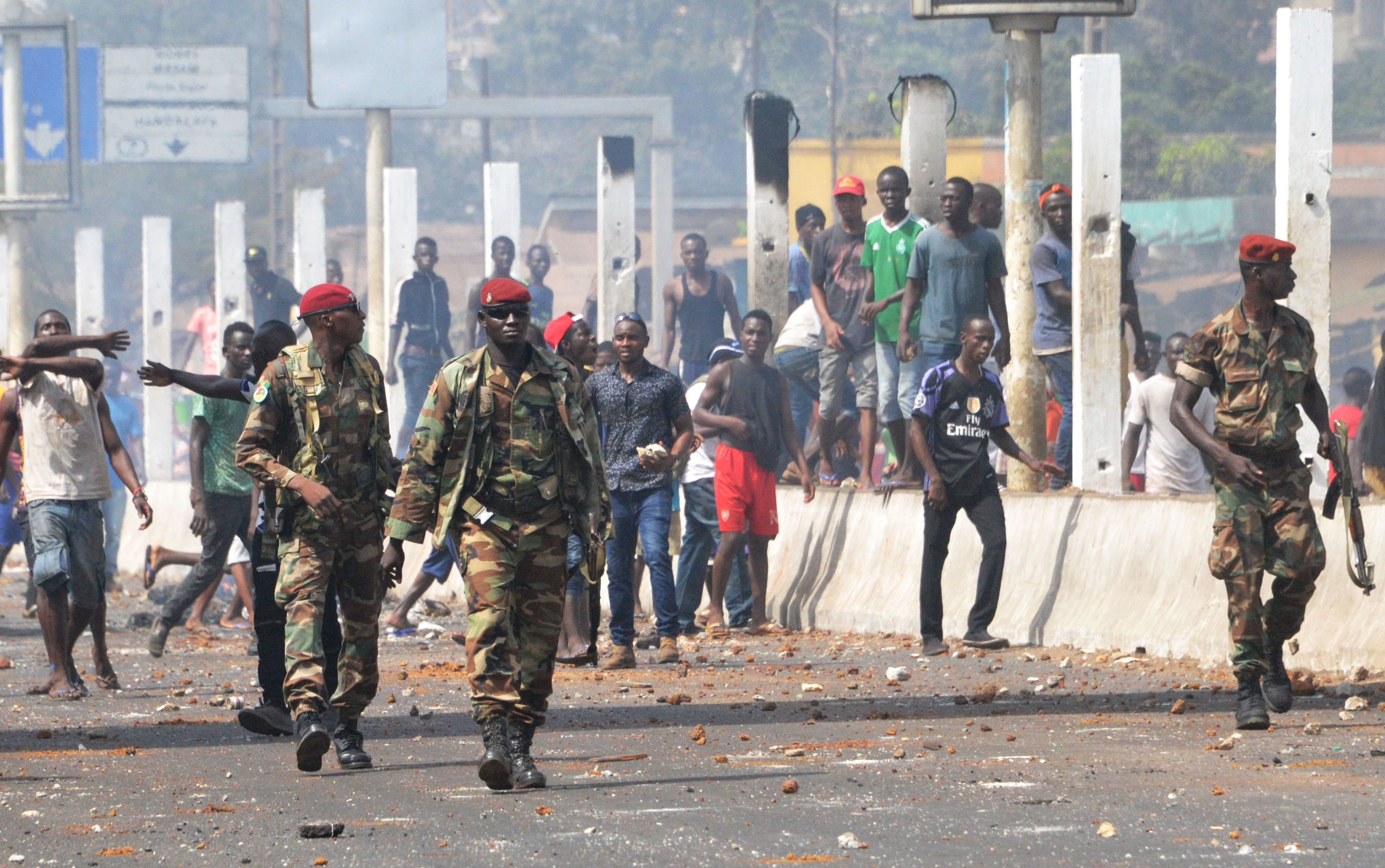 جيش غينيا يتدخل لتفريق المظاهرات
