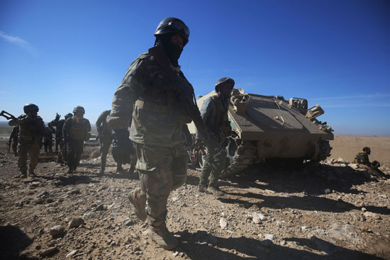 انتشار الجيش العراقى على حدود الموصل
