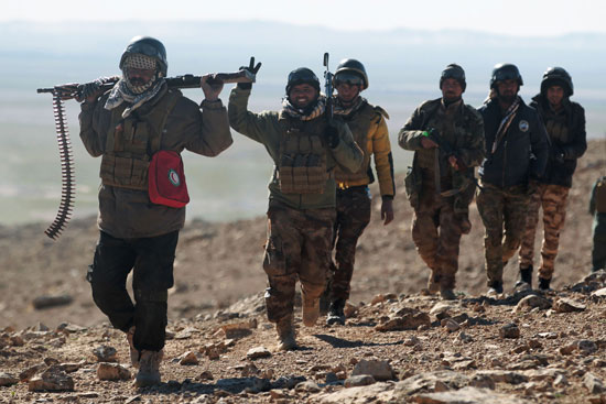 توغل القوات العراقية بريا غرب الموصل