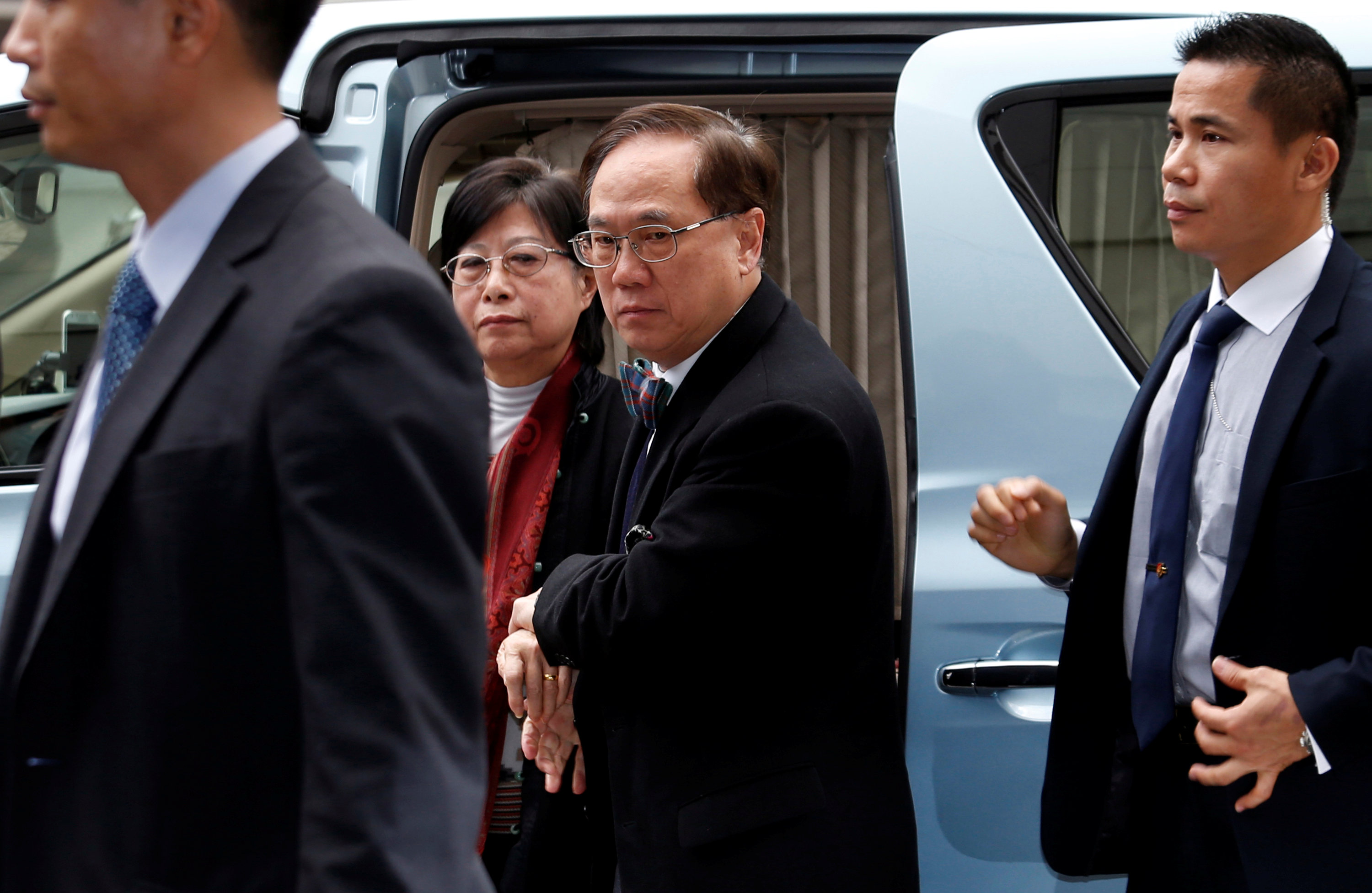 دونالد تسانج يصل إلى المحكمة العليا فى هونج كونج لاستئناف محاكمته